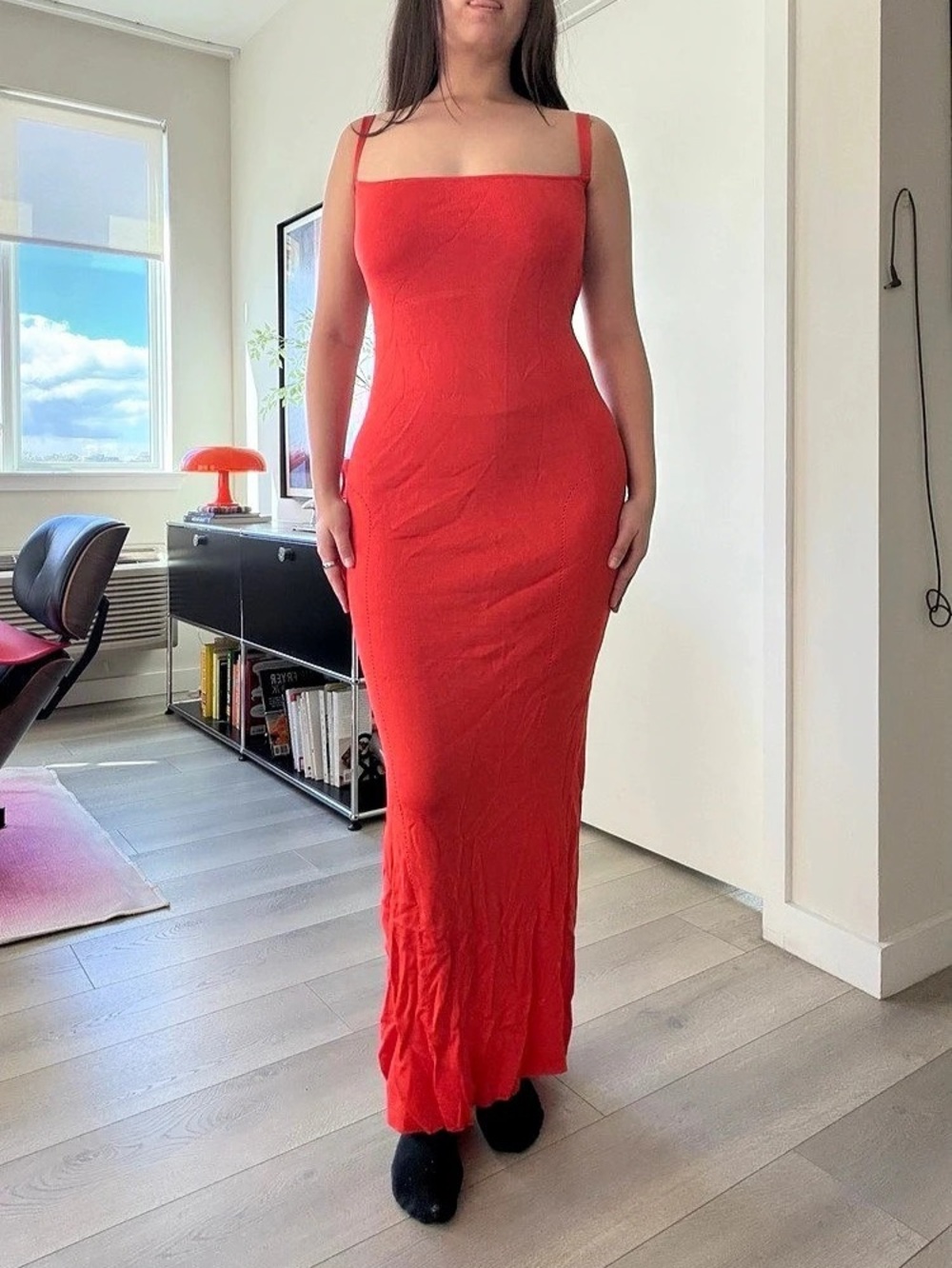 LA GALPA Moruga Ward Dress Red – M/L 38/40 – Tall Fit